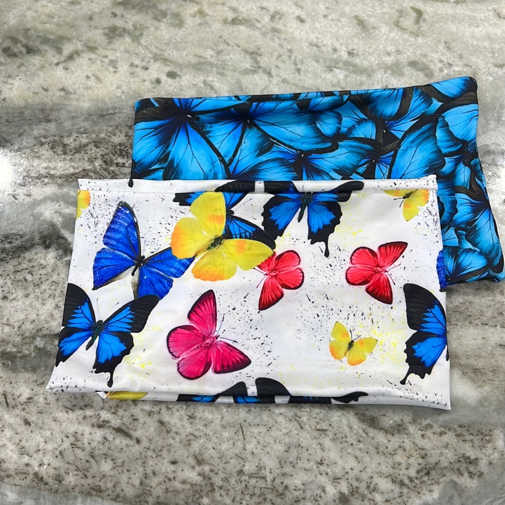 Headbands super stretchy blue butterfly and mixed butterflies